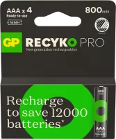 Photo de 4x GP ReCyko Pro AAA 800mAh