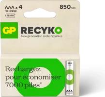 Photo de 4x GP Batteries ReCyko AAA 850mAh