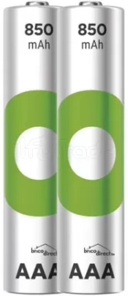 Photo de Lot de 4 piles rechargeables GP Batteries ReCyko type AAA (LR3) 850mAh