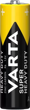 Photo de Lot de 4 piles Zinc Varta Super Heavy Duty type AA (LR6) 1,5V