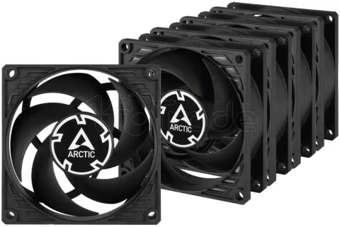 Photo de Lot de 5 Ventilateurs de boitier Arctic P8 Silent - 8cm (Noir)