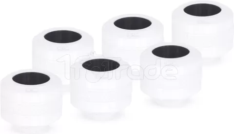 Photo de Lot de 6 Raccords à compression pour Tube Ø13mm Alphacool Eiszapfen Pro (Blanc)