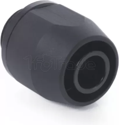 Photo de Lot de 6 Raccords à compression pour Tube Ø7,6/12,7mm - G1/4" Alphacool HF TPV Metal (Noir)