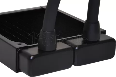 Photo de Lot de 6 Raccords à compression pour Tube Ø7,6/12,7mm - G1/4" Alphacool HF TPV Nylon (Noir)