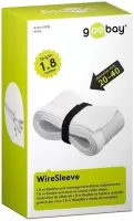 Photo de Manchon textile Organisateur de câbles Goobay WireSleeve 180x4cm avec Velcro (Blanc)