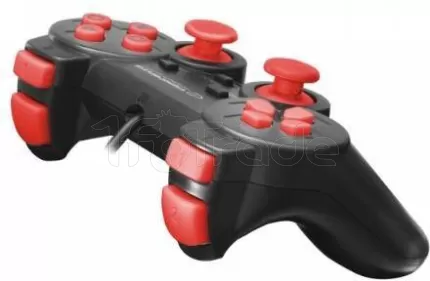 Photo de Manette de jeu filaire Esperanza Corsair EG106 (Noir/Rouge)