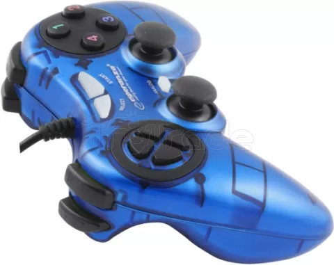 Photo de Manette de jeu filaire Esperanza Fighter (Bleu)