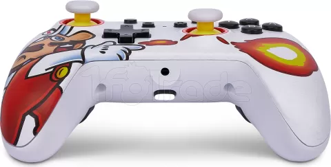 Photo de Manette de jeu filaire PowerA Enhanced Mario Fireball pour Nintendo Switch (Blanc)