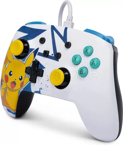 Photo de Manette de jeu filaire PowerA Enhanced Pokémon : Pikachu High Voltage pour Nintendo Switch/PC