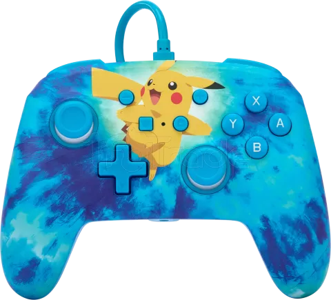 Photo de Manette de jeu filaire PowerA Enhanced Pokémon : Tie Dye Pikachu pour Nintendo Switch/PC