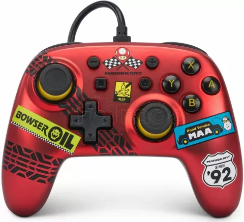 Photo de Manette de jeu filaire PowerA Mario Kart : Racer Red pour Nintendo Switch/PC (Rouge)