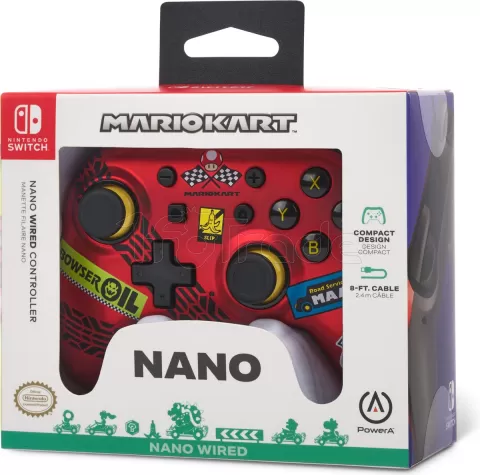 Photo de Manette de jeu filaire PowerA Mario Kart : Racer Red pour Nintendo Switch/PC (Rouge)