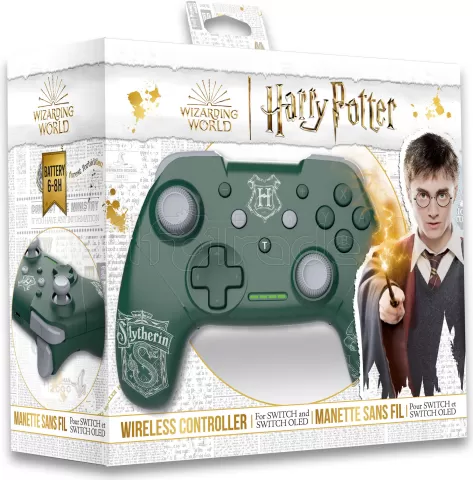 Photo de Manette de jeu sans fil Freaks and Geeks Harry Potter Serpentard pour Nintendo Switch/PC)