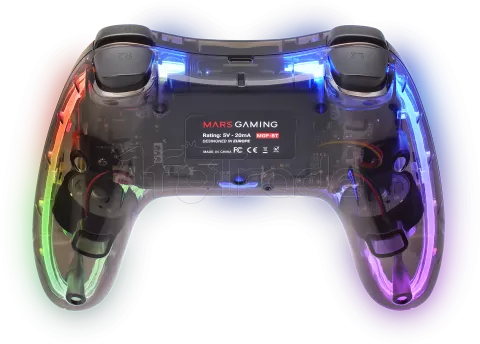 Photo de Manette de jeu sans fil Mars Gaming MGP-BT RGB (Transparent)