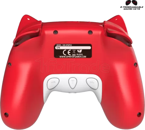 Photo de Manette de jeu sans fil Spirit of Gamer Mia pour Nintendo Switch (Noir/Blanc)