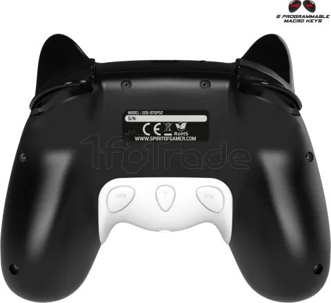 Photo de Manette de jeu sans fil Spirit of Gamer Noa pour Nintendo Switch (Noir/Blanc)