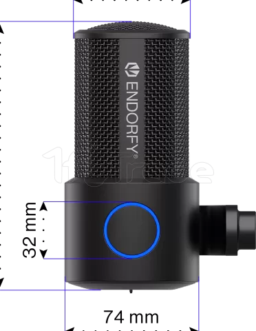 Photo de Microphone Endorfy Solum Studio avec bras de montage (Noir)
