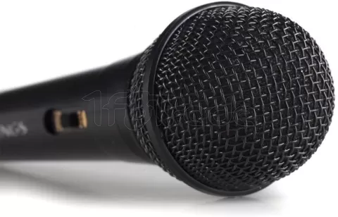 Photo de Microphone filaire NGS Singer Fire Jack 6,35mm 3m (Noir)