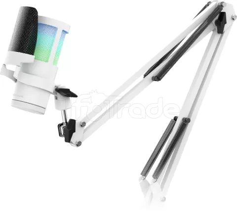 Photo de Microphone Mars Gaming  MMIC-SC RGB avec bras de montage (Blanc)