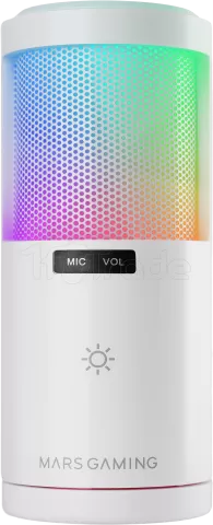 Photo de Microphone Mars Gaming  MMIC-SC RGB avec bras de montage (Blanc)