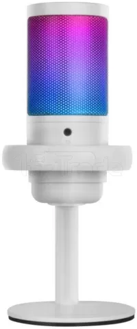Mars Gaming MMICW USB-microfoon Met RGB-verlichting - Plug & Play, Mute-knop, Flexibele Arm - Wit