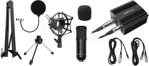 Photo de Microphone Mars Gaming MMicKit avec support multi-usage (Noir)