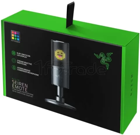 Photo de Microphone Razer Seiren Emote avec trépied (Noir)