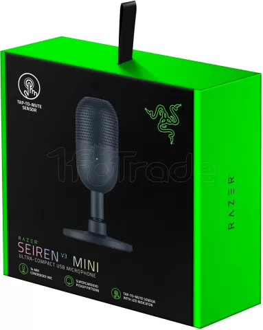 Photo de Microphone sur pied Razer Seiren V3 Mini (Noir)