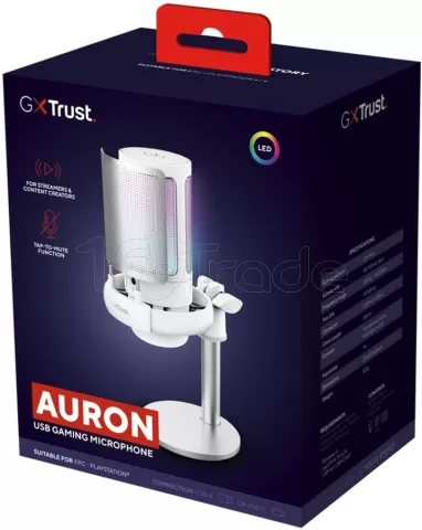 Photo de Microphone sur pied Trust GXT 238W Auron (Blanc)