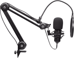 Photo de Microphone sur pied Trust GXT 270 Emita II+ (Noir)