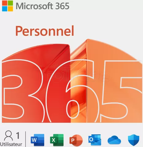 Photo de Microsoft Office 365 Personnel 1 licence - 1 an (ESD - dématérialisé)