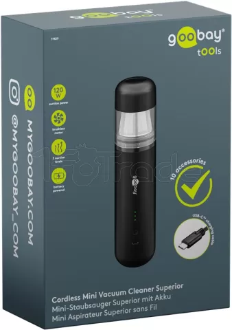 Photo de Mini aspirateur sans fil Superior Goobay (Noir)