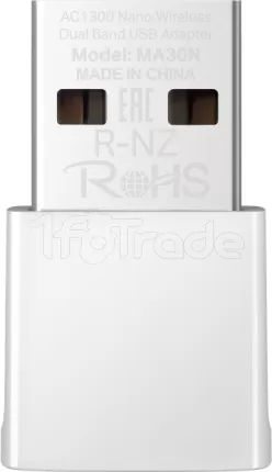 Photo de Mini Carte Réseau USB Mercusys MA30N Nano (AC1300)