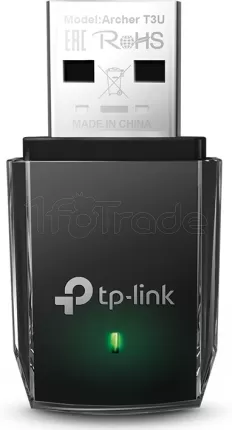 Photo de Mini Carte Réseau USB WIFI TP-Link Archer T3U (1300N)