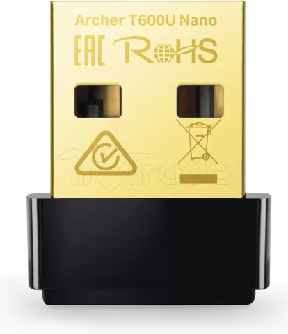 Photo de Mini Carte Réseau USB WiFi TP-Link Archer T600U Nano (AC600)