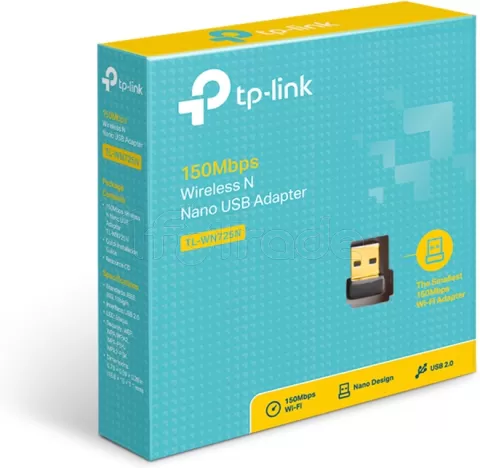 Photo de Mini Carte Réseau USB WiFi TP-Link TL-WN725N (150N)