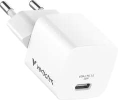 Photo de Verbatim GaN USB-C 20W Blanc