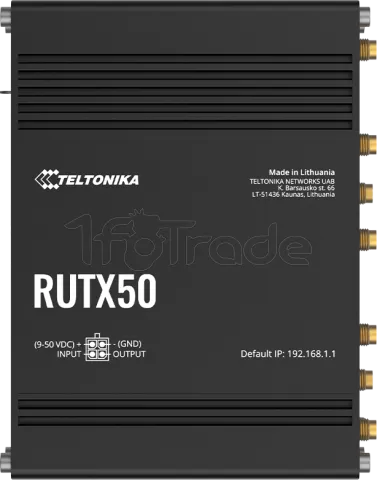 Photo de Modem Routeur industriel Wifi Dual eSIM 5G Teltonika RUTX50 (Noir)