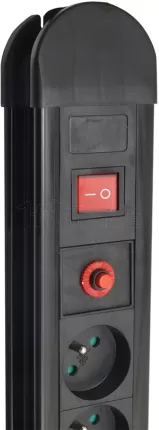 Photo de Multiprise 10 prises Maclean MCE10 + Interrupteurs 1,50m (Noir)