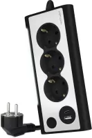 Photo de Multiprise 3 prises Nanocable + 1x USB-A et 1x USB-C 1.5m