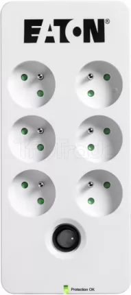 Photo de Multiprise Surtension Eaton Protection Box 6 prises (Noir)