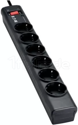 Photo de Multiprise Surtension Eaton Protection Strip PS6D 6 prises (Noir)