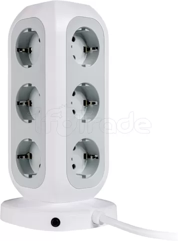 Photo de Multiprise Tour Verbatim 11 prises + 4 Ports USB-C/A 2m (Blanc)