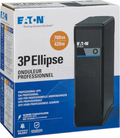 Photo de Onduleur Eaton 3P Ellipse - 700VA (Prises FR)