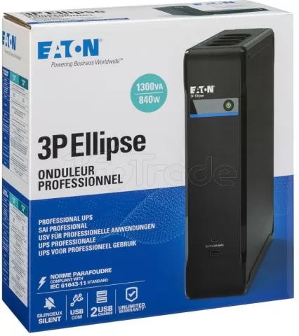 Photo de Onduleur Eaton 3P Ellipse USB - 1300VA (Prises EU)