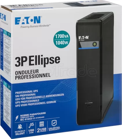 Photo de Onduleur Eaton 3P Ellipse USB - 1700VA (Prises IEC)