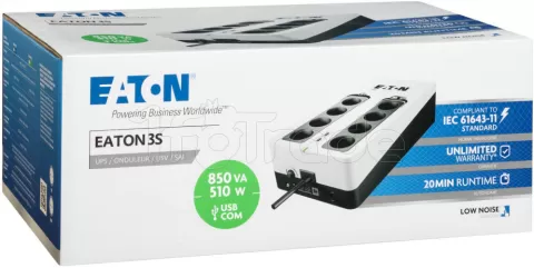 Photo de Onduleur Eaton 3S Gen 2 - 850 VA (Blanc/Noir)