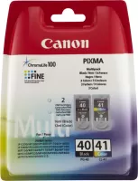 Photo de Pack 2 cartouches d'encre CANON PG-40 / CL-41 (3 couleurs + noir)