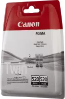 Photo de Pack 2 cartouches d'encre Canon PG-520BK (Noir)