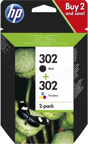 Photo de Pack 2 Cartouches d'encre HP 302 (Noir, Cyan, Magenta, Jaune)